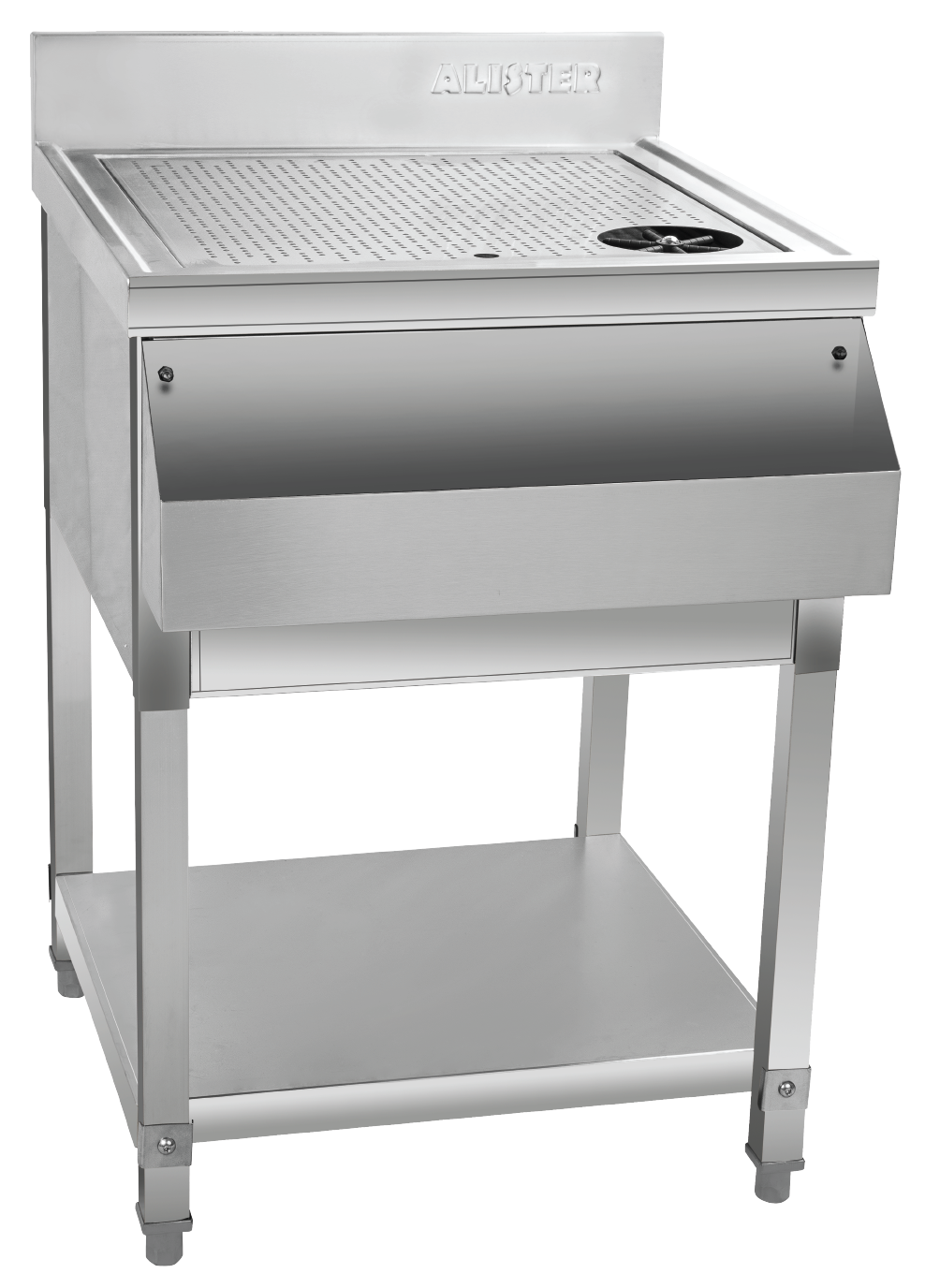 Drain Board With Rinser & Liquor Rail