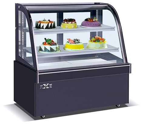 Cake Display Showcase Refrigerated 4ft Ss Body