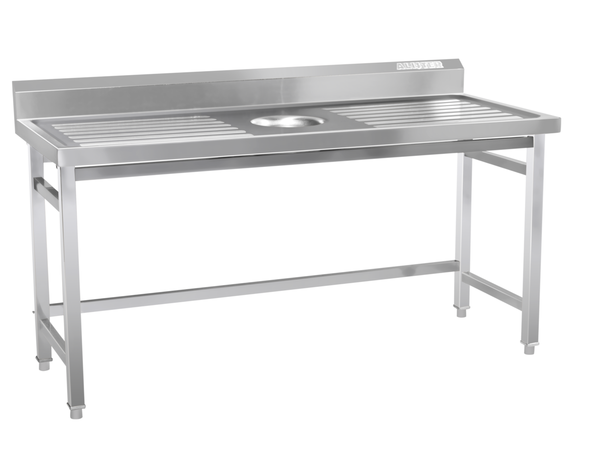 Ss Dish Landing Table: 5ft