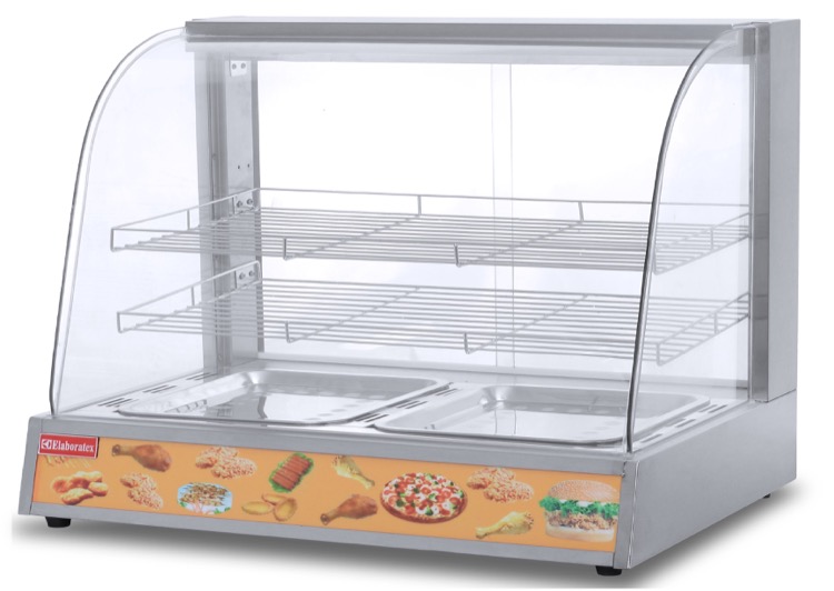 Imported Round Glass Food Warmer Big