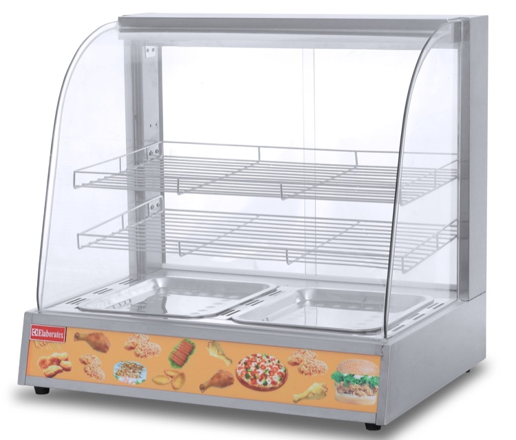 Imported Round Glass Food Warmer Small