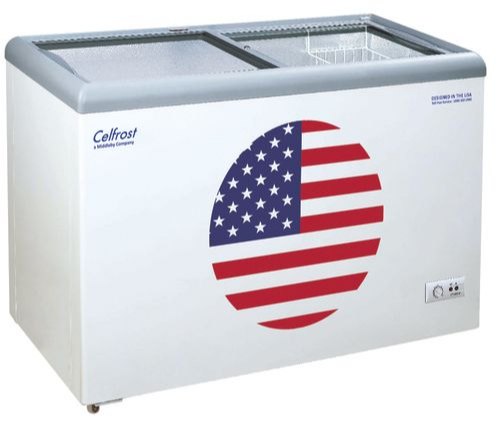 Celfrost Chest Freezer Flat Glass Door 300l