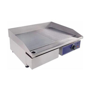 Electric Griddle Plate Half Grooved