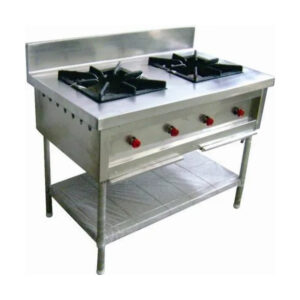 Two Burner Gas Range With Splash-back