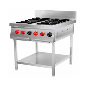 Four Burner Gas Range With Splash-back