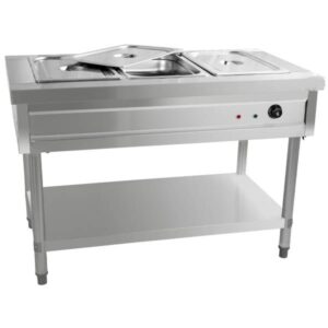 Ss Bain Marie Floor Model For 3 Gn Pans Of 1/1