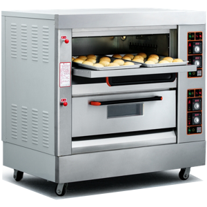 Gas Oven Two Deck Four Tray