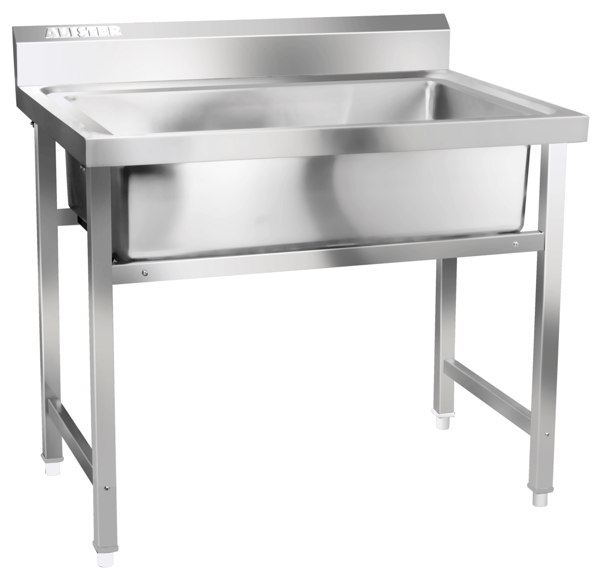 Ss Pot Long Sink With Splash-back